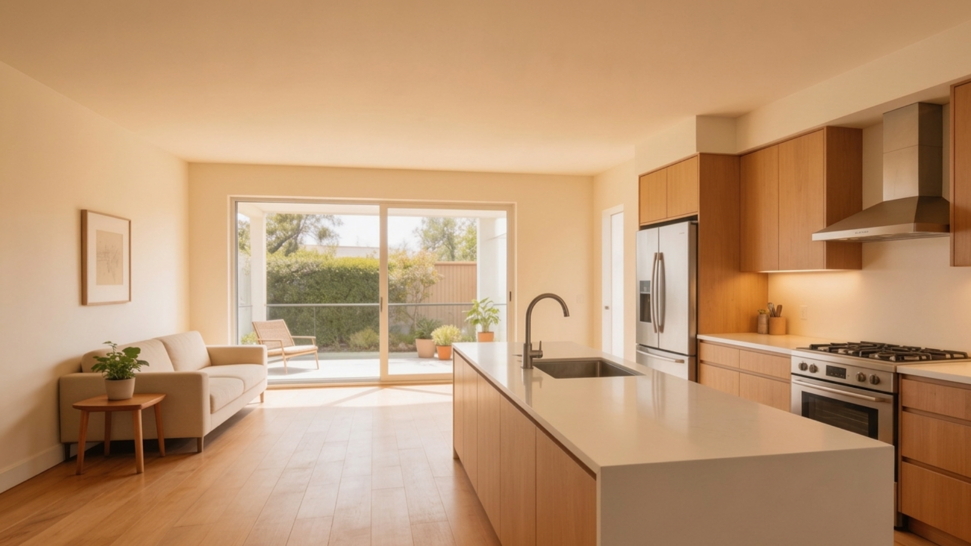 Beautiful ADU rental interior with modern finishes
