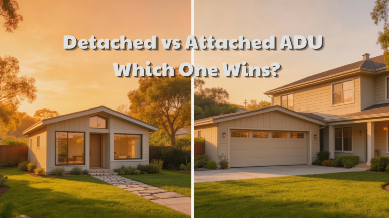 Detached vs Attached ADU: Which One Wins for Your Lot?