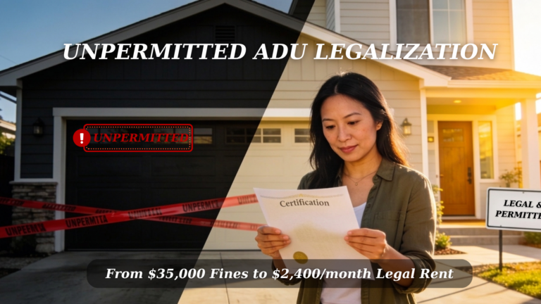 Unpermitted ADU Legalization: Turn Your Bootleg Unit into a Cash Cow
